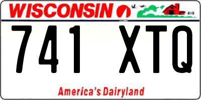 WI license plate 741XTQ