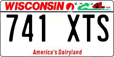 WI license plate 741XTS