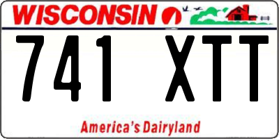 WI license plate 741XTT