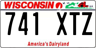 WI license plate 741XTZ