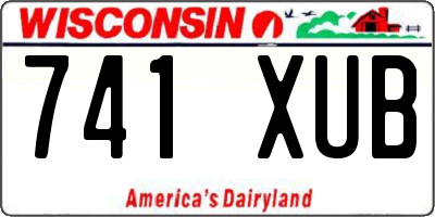 WI license plate 741XUB