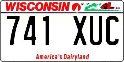 WI license plate 741XUC