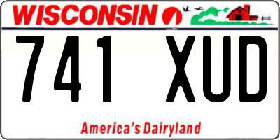 WI license plate 741XUD