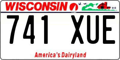 WI license plate 741XUE