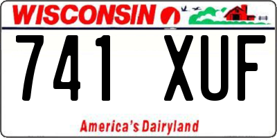 WI license plate 741XUF