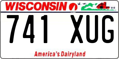 WI license plate 741XUG