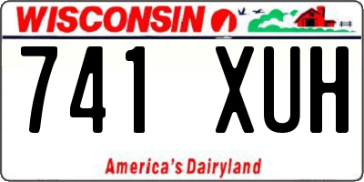 WI license plate 741XUH