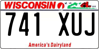 WI license plate 741XUJ