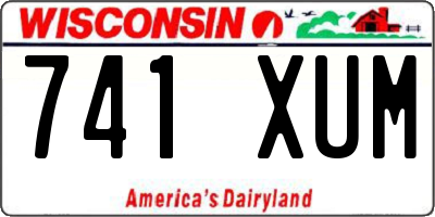 WI license plate 741XUM