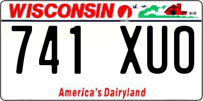 WI license plate 741XUO