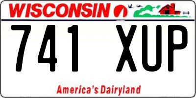 WI license plate 741XUP