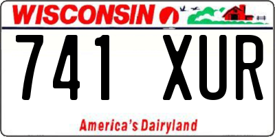 WI license plate 741XUR