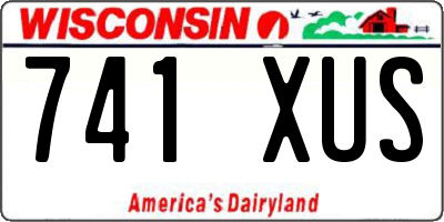 WI license plate 741XUS