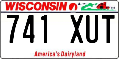 WI license plate 741XUT