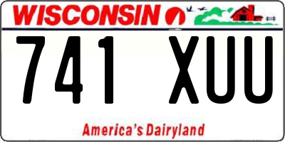 WI license plate 741XUU