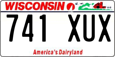 WI license plate 741XUX