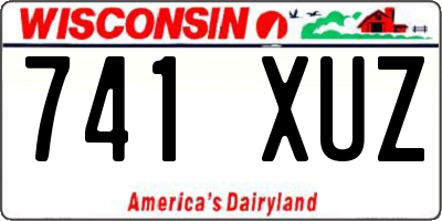 WI license plate 741XUZ