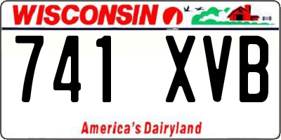 WI license plate 741XVB