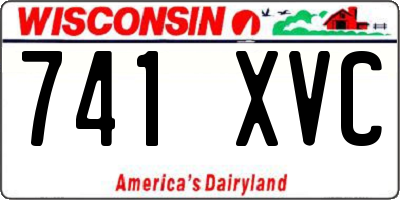 WI license plate 741XVC