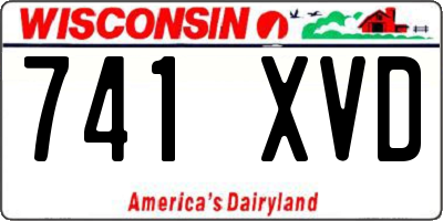 WI license plate 741XVD