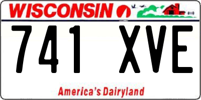 WI license plate 741XVE