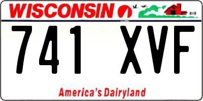 WI license plate 741XVF