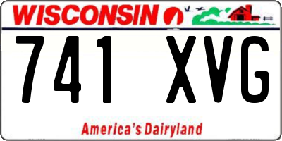 WI license plate 741XVG