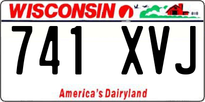 WI license plate 741XVJ