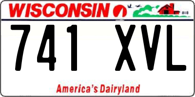 WI license plate 741XVL