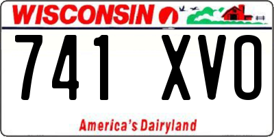 WI license plate 741XVO