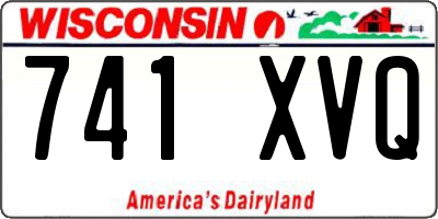 WI license plate 741XVQ