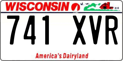 WI license plate 741XVR