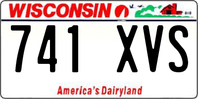 WI license plate 741XVS