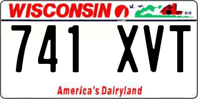 WI license plate 741XVT