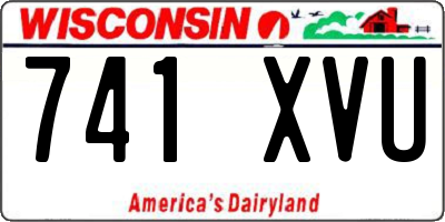 WI license plate 741XVU