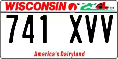 WI license plate 741XVV