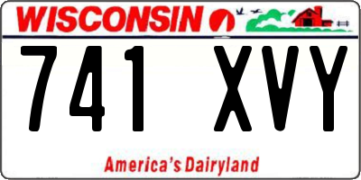 WI license plate 741XVY