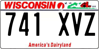 WI license plate 741XVZ