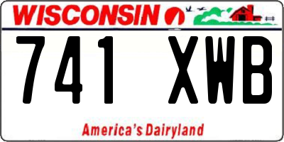 WI license plate 741XWB