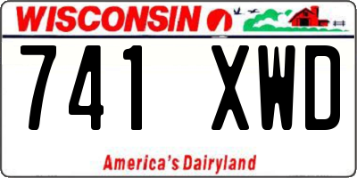 WI license plate 741XWD