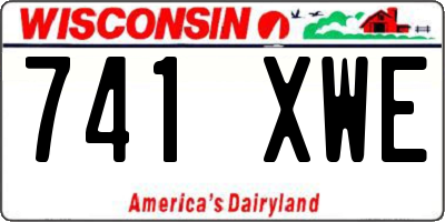 WI license plate 741XWE