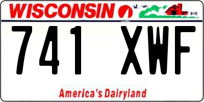 WI license plate 741XWF