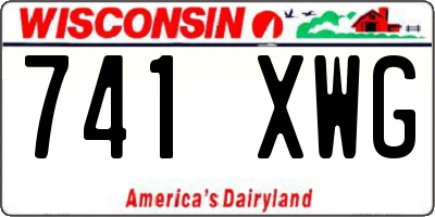 WI license plate 741XWG