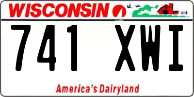 WI license plate 741XWI