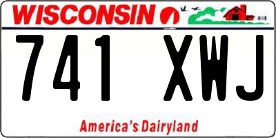 WI license plate 741XWJ