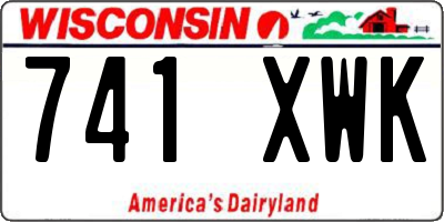 WI license plate 741XWK
