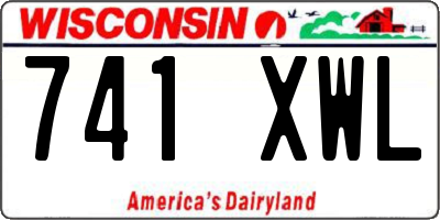 WI license plate 741XWL