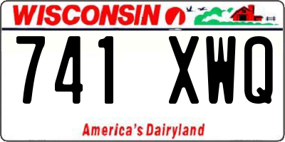WI license plate 741XWQ