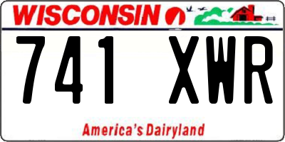 WI license plate 741XWR