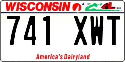 WI license plate 741XWT
